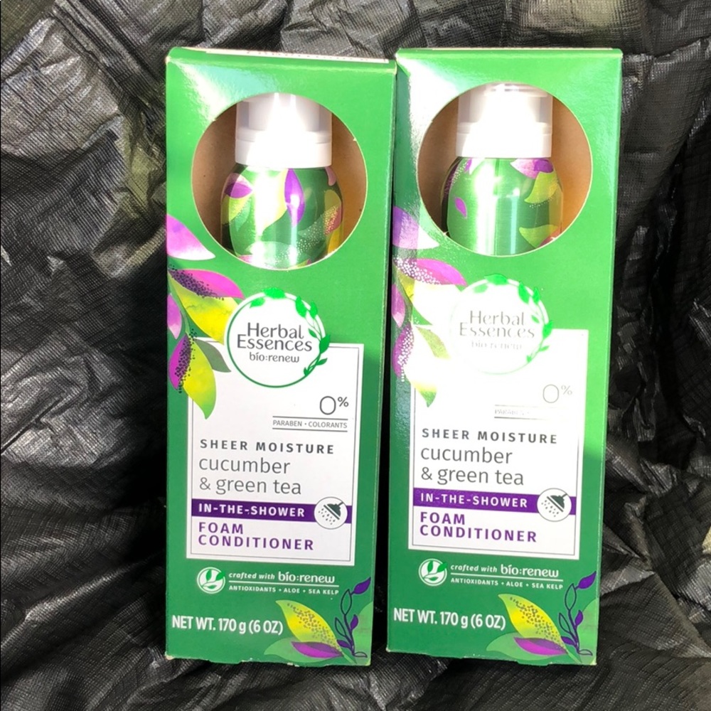 2 Herbal Essences in the shower foam conditioner